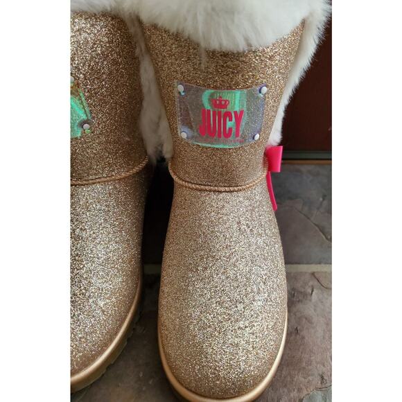 Girls Juicy Size 4 Sparkly Boots By Juicy Couture - Picture 3 of 10